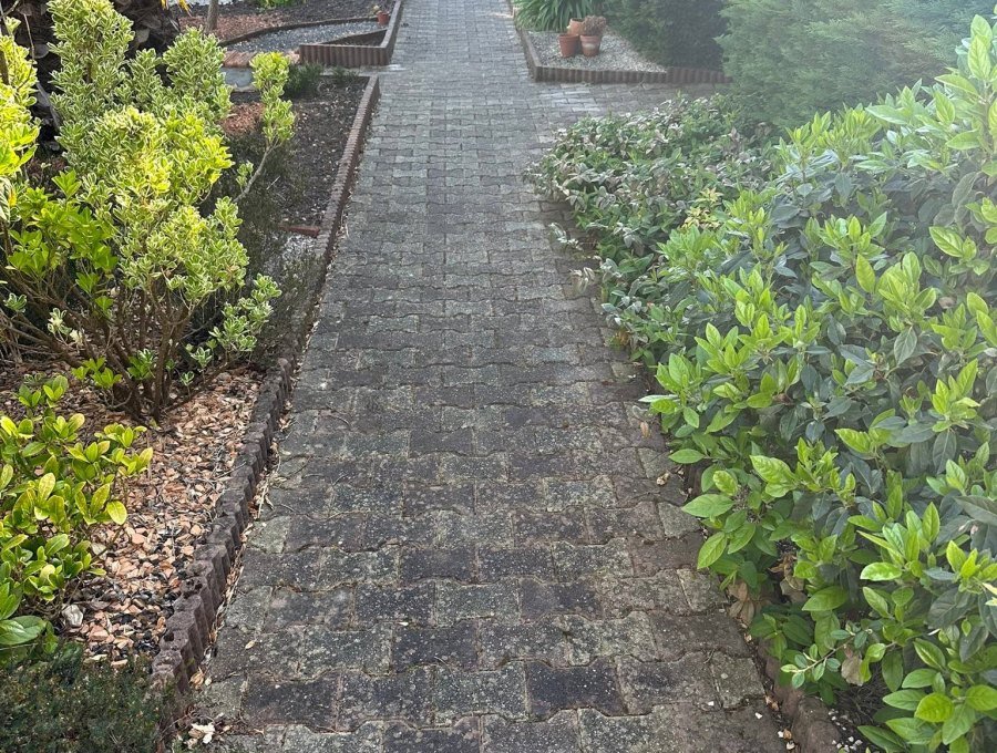 Allée pavée nettoyée et démoussée, Paimpol